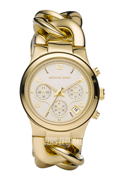 Michael Kors Runway Szampański/Stal w odcieniu złota Ø38 mm MK3131