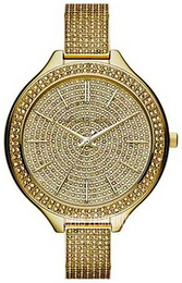Michael Kors Runway Zestaw kryształów/Stal w odcieniu złota Ø43 mm MK3256