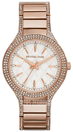 Michael Kors Kerry Biały/Stal w kolorze różowego złota Ø38 mm MK3348