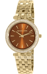 Michael Kors Darci Brązowy/Stal w odcieniu złota Ø33 mm MK3408
