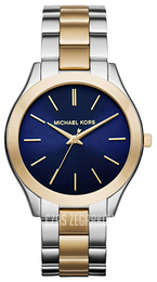 Michael Kors Runway Niebieski/Stal w odcieniu złota Ø42 mm MK3479