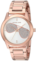 Michael Kors Hartman Biały/Stal w kolorze różowego złota Ø38 mm MK3673