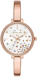 Michael Kors Jaryn Biały/Stal w kolorze różowego złota Ø36 mm MK3978