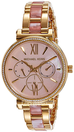 Michael Kors Sofie Różowy/Żywica z tworzywa sztucznego Ø36 mm MK4344