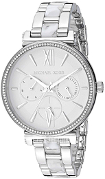 Michael Kors Sofie Biały/Stal Ø36 mm MK4345