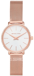 Michael Kors Pyper Biały/Stal w kolorze różowego złota Ø32 mm MK4588