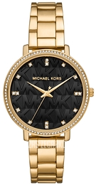 Michael Kors Pyper Czarny/Pozlacana Ø39 mm MK4593