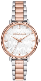 Michael Kors Pyper Srebrny/Stal w kolorze różowego złota Ø38 mm MK4667