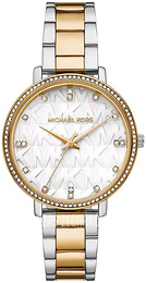 Michael Kors Pyper Biały/Stal w odcieniu złota Ø38 mm MK4918