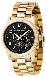 Michael Kors Czarny/Stal w odcieniu złota Ø43 mm MK5085