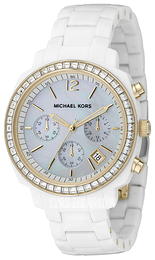 Michael Kors Biały/Plastik Ø38 mm MK5187