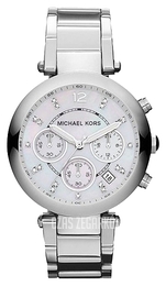 Michael Kors Biały/Stal Ø38 mm MK5275