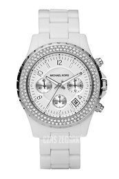 Michael Kors Glitz Biały/Plastik Ø41 mm MK5300