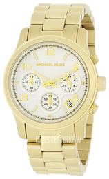Michael Kors Runway Biały/Stal w odcieniu złota Ø38 mm MK5305