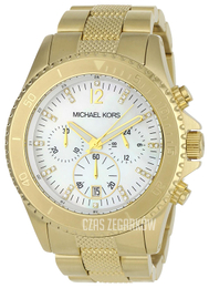 Michael Kors Biały/Stal w odcieniu złota Ø45 mm MK5437