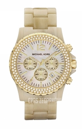 Michael Kors Madison Biały/Plastik Ø45 mm MK5558