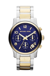 Michael Kors Runway Niebieski/Stal w odcieniu złota Ø38 mm MK5751