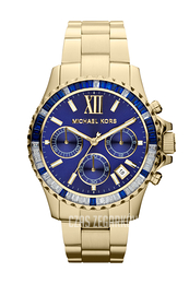 Michael Kors Everest Niebieski/Stal w odcieniu złota Ø41.5 mm MK5754