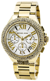 Michael Kors Camille Biały/Stal w odcieniu złota Ø43 mm MK5756