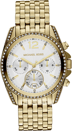 Michael Kors Pressley Biały/Stal w odcieniu złota Ø39 mm MK5835