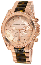 Michael Kors Blair Różowe złoto/Stal w kolorze różowego złota Ø33 mm MK5859