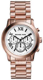 Michael Kors Cooper Biały/Stal w kolorze różowego złota Ø39 mm MK5929