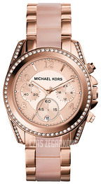 Michael Kors Blair Różowe złoto/Żywica z tworzywa sztucznego Ø39 mm MK5943