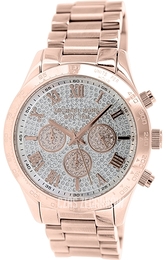 Michael Kors Layton Zestaw kryształów/Stal w kolorze różowego złota Ø43 mm MK5946