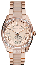 Michael Kors Bryn Różowe złoto/Żywica z tworzywa sztucznego MK6135