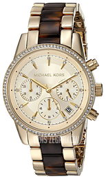 Michael Kors Ritz Szampański/Stal w odcieniu złota Ø37 mm MK6322