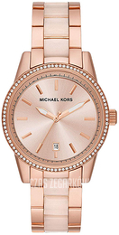 Michael Kors Różowe złoto/Stal w kolorze różowego złota Ø37 mm MK6349
