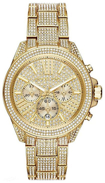 Michael Kors Zestaw kryształów/Stal w odcieniu złota Ø41.5 mm MK6355