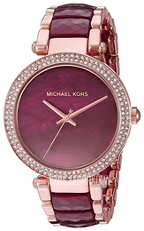 Michael Kors Purpurowy/Stal w kolorze różowego złota Ø39 mm MK6412