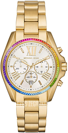 Michael Kors Biały/Stal w odcieniu złota Ø43 mm MK6583