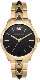 Michael Kors Czarny/Stal w odcieniu złota Ø38 mm MK6669