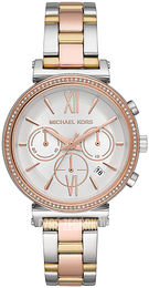 Michael Kors Biały/Stal w odcieniu złota Ø39 mm MK6688