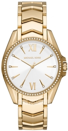 Michael Kors Whitney Biały/Pozlacana Ø38 mm MK6693