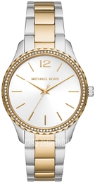 Michael Kors Layton Biały/Pozlacana Ø38 mm MK6899