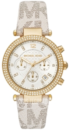 Michael Kors Parker Biały/PVC (Chlorek winylu) Ø39 mm MK6916