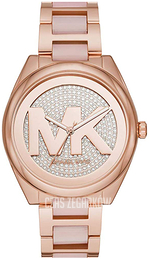 Michael Kors Janelle Różowe złoto/Żywica z tworzywa sztucznego Ø42 mm MK7089