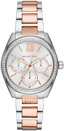 Michael Kors Janelle Biały/Stal w kolorze różowego złota Ø36 mm MK7093