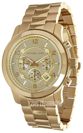 Michael Kors Runway Szampański/Stal w odcieniu złota Ø45 mm MK8077