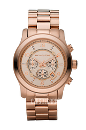 Michael Kors Runway Różowe złoto/Stal w kolorze różowego złota Ø45 mm MK8096