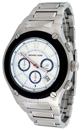 Michael Kors Biały/Stal Ø46 mm MK8102