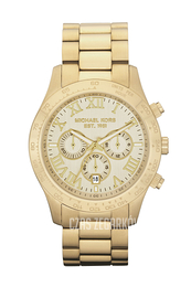 Michael Kors Layton Szampański/Stal w odcieniu złota Ø45 mm MK8214