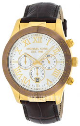 Michael Kors Srebrny/Skóra Ø43 mm MK8263