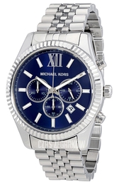 Michael Kors Lexington Niebieski/Stal Ø45 mm MK8280