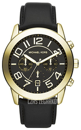 Michael Kors Czarny/Skóra Ø45 mm MK8287
