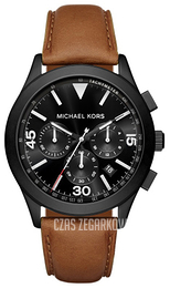 Michael Kors Gareth Czarny/Skóra Ø43 mm MK8450