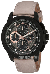 Michael Kors Ryker Czarny/Skóra Ø43 mm MK8520